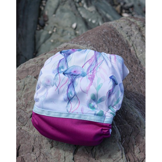 Watercolor jellyfish - 2.0 - Pocket diaper - Ready to ship